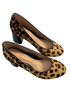Taryn Rose Womens Ricki Animal Print Calf Hair Pumps Shoes 6.5B
